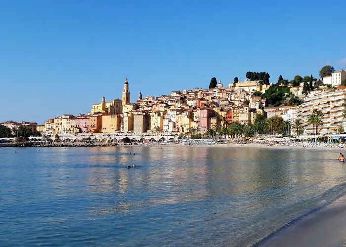 Vue Mer, Balcon Face Port De Garavan, Et Gare A Pied 아파트